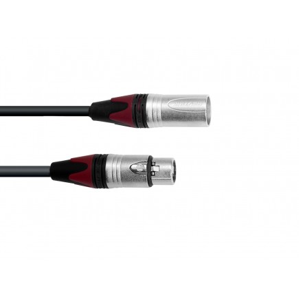 PSSO DMX cable XLR COL 3pin 10m bk Neutrik